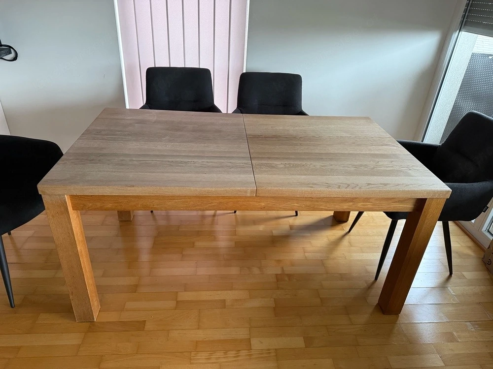 Vollholz Eiche Esstisch ausziehbar