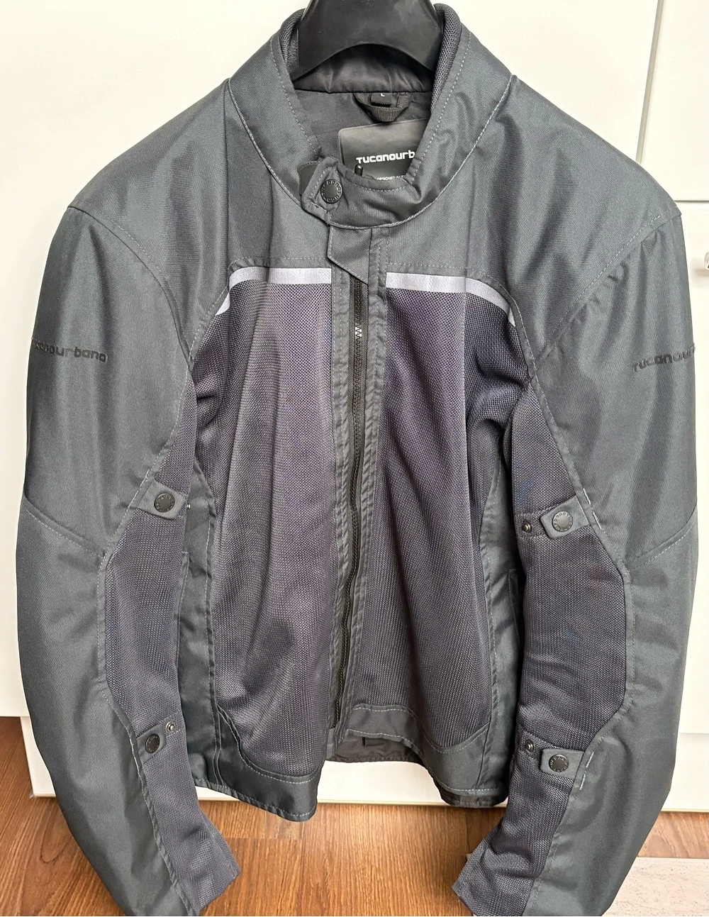 Motorradjacke schwarz 