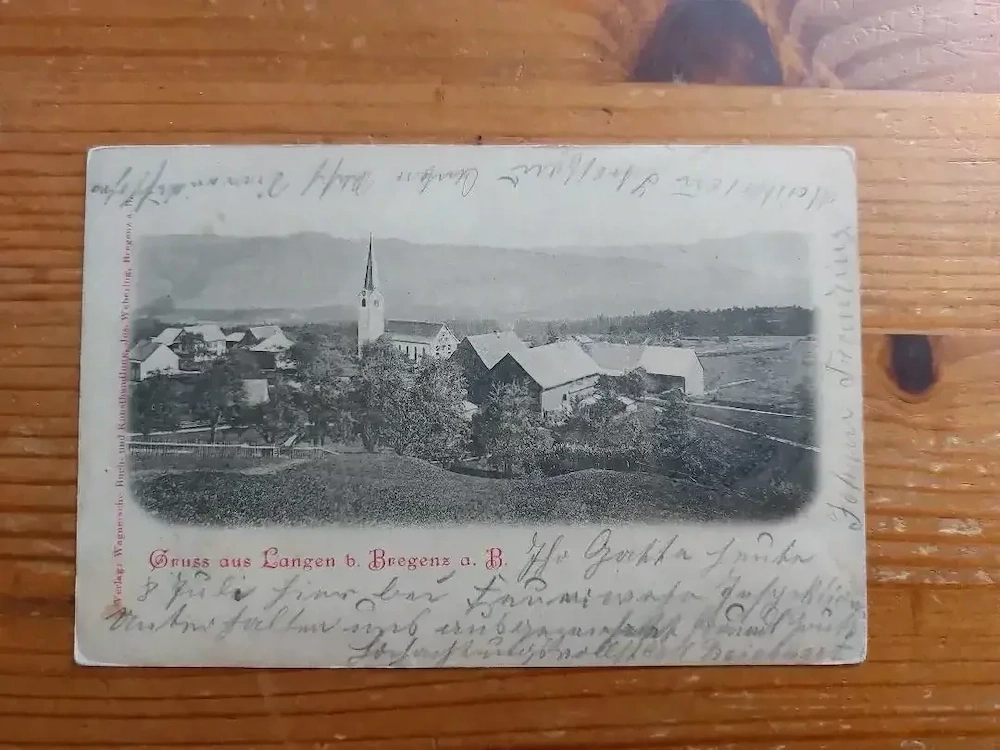 Langen bei Bregenz Ansichtskarte gelaufen 1906