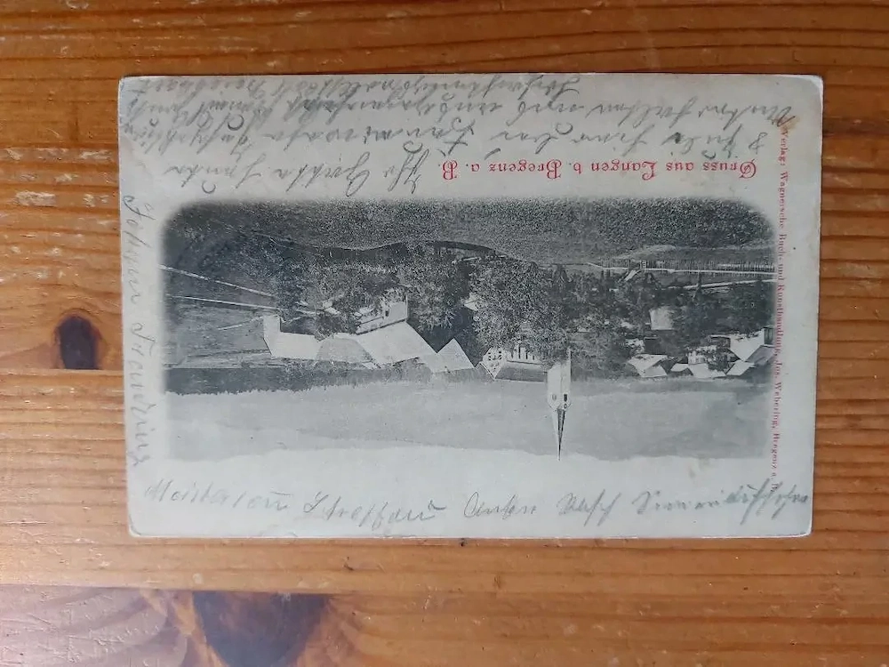 Langen bei Bregenz Ansichtskarte gelaufen 1906