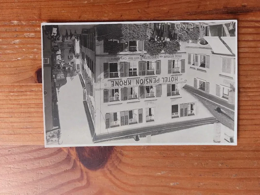 Ansichtskarte Bregenz - Krone um 1920