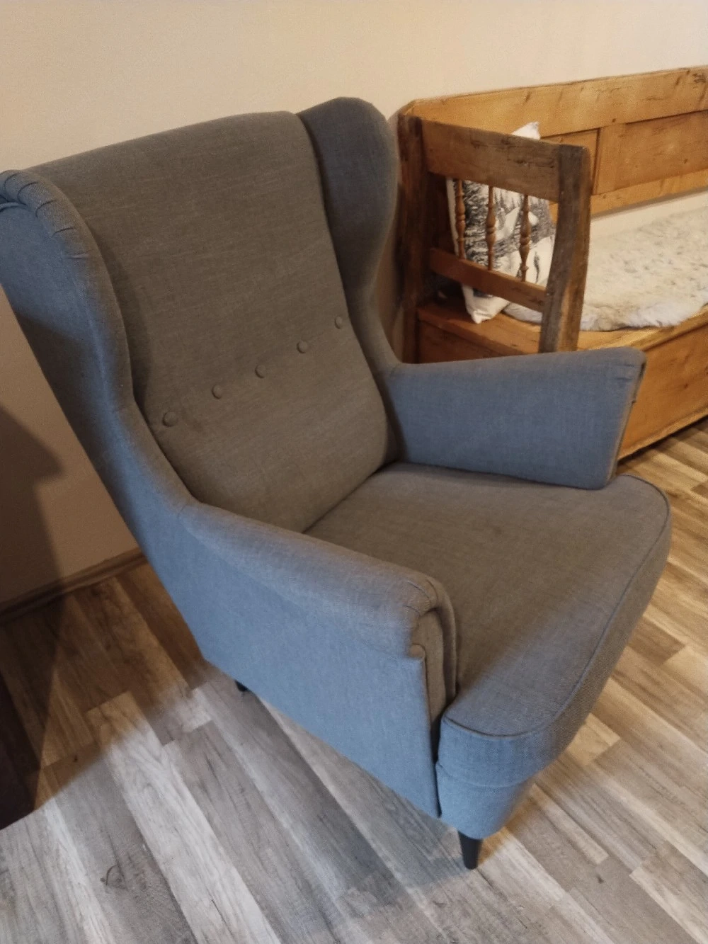 Ohrensessel IKEA grau