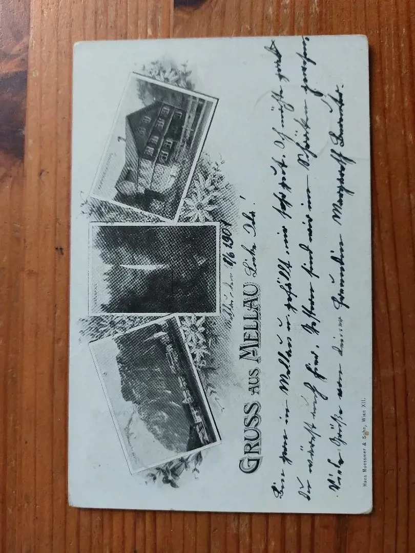 Gruss aus Mellau, Ansichtskarte 1901