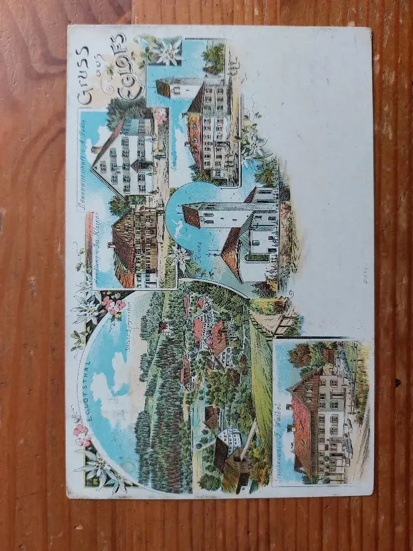 Gruss aus Eglofs, Allgäu, Alte Ansichtskarte, Sammlungsauflösung