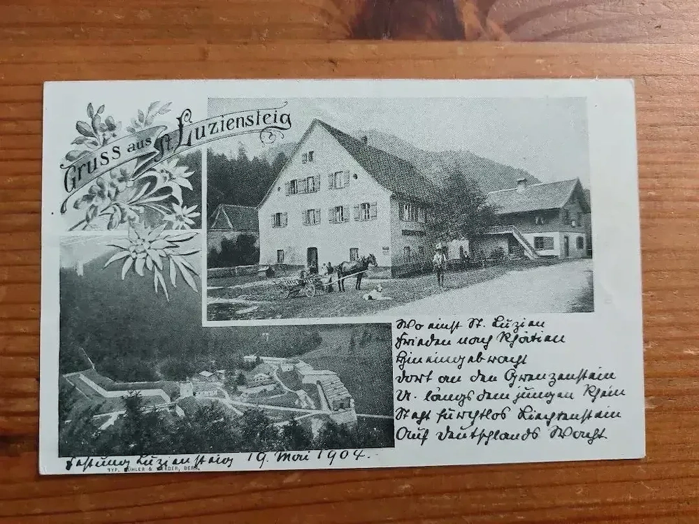 Ansichtskarte Luziensteig Schweiz - 