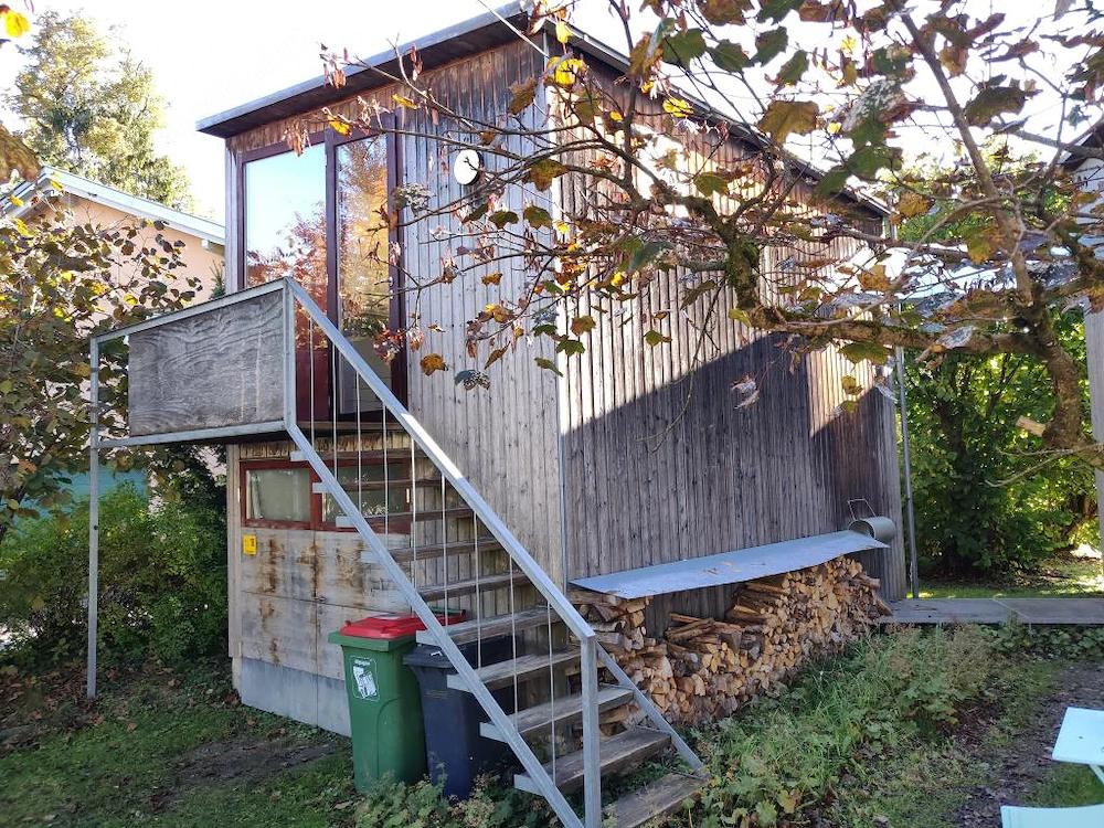 Einzimmerwohnung mit Gartenplatz