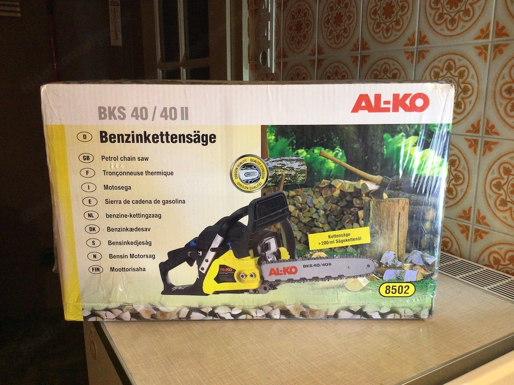 Alko Benzin Kettensäge BKS 40 40 II in 6800 Feldkirch Liechtensteinerstrasse 17 Original versiegelt 