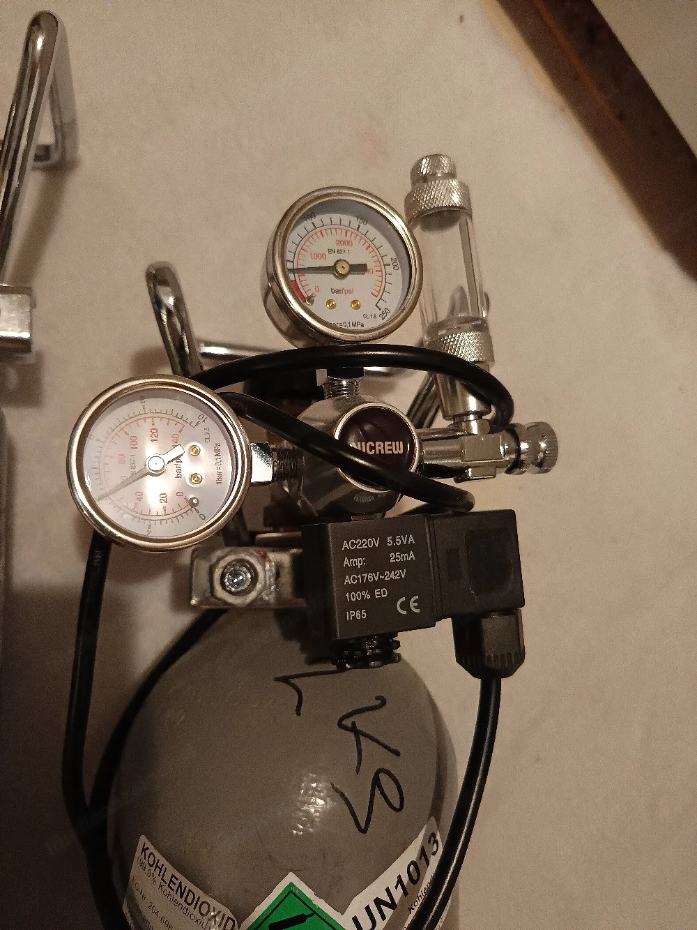CO2 Anlage mit Nachtabschaltung