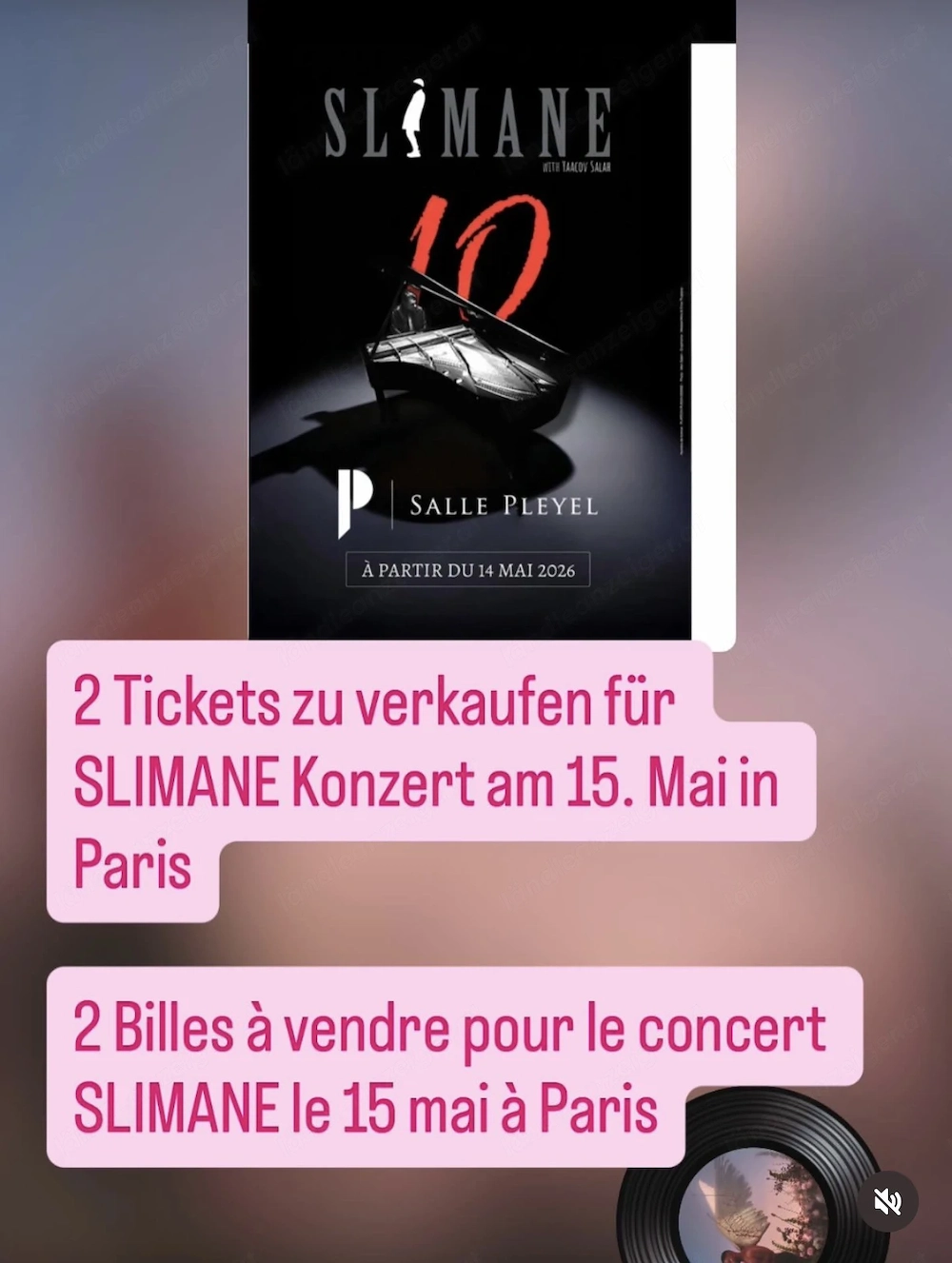 Slimane Konzert Paris 15. Mai 2026
