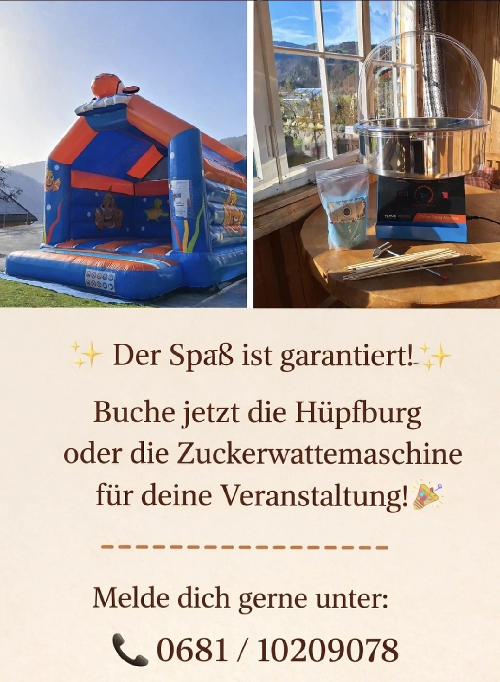 Hüpfburg Goldfisch zu vermieten