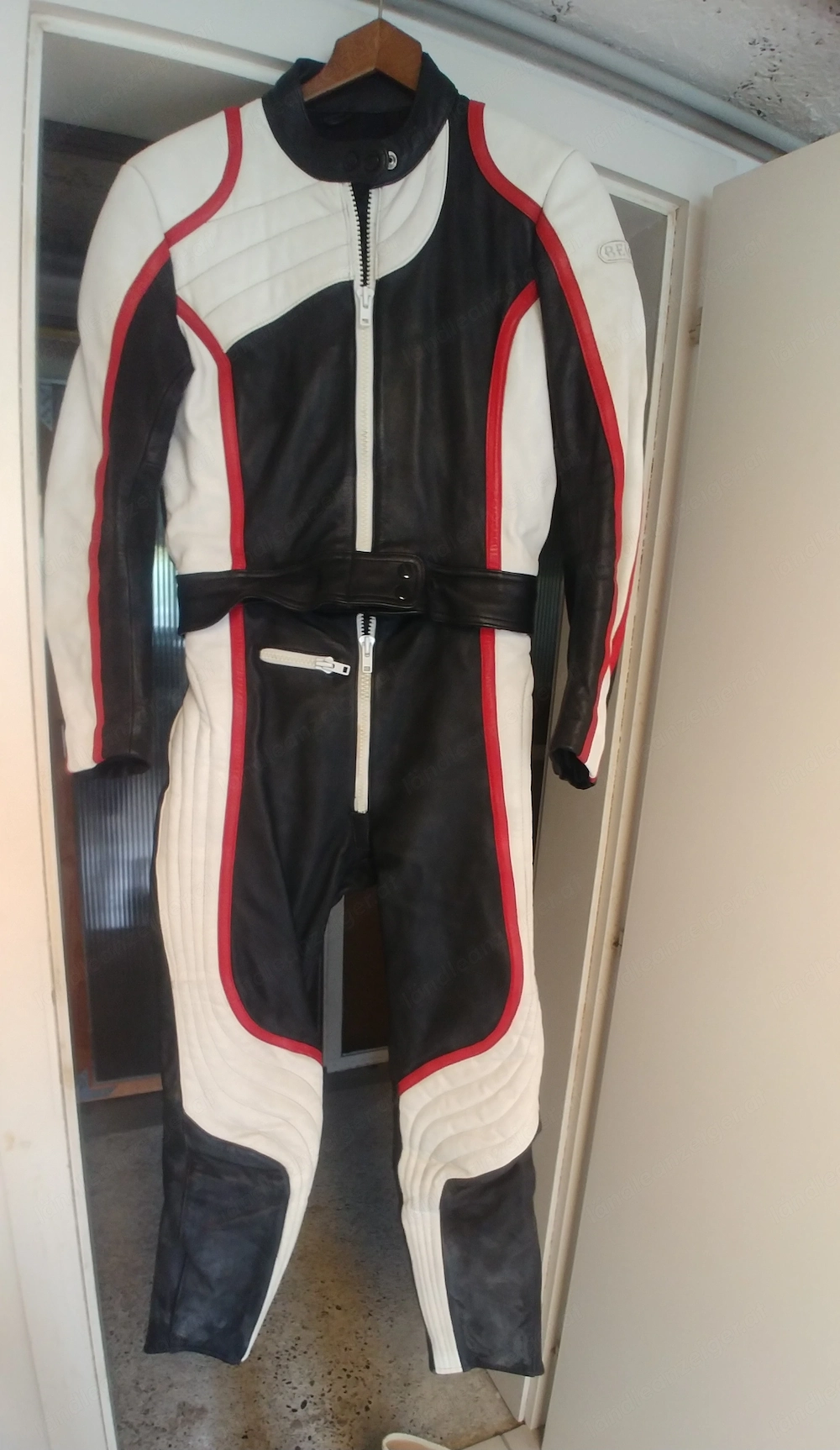 Damen-Motorradkombi, Leder, Grösse 38