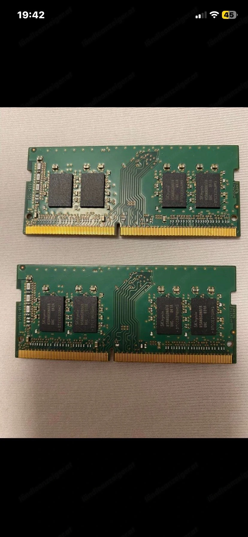 2 x 8GB DDR4 Ram von SKhynix ( 16GB Set )