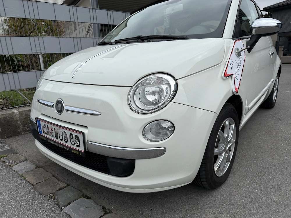 Fiat 500 C weiss achtfach bereift ALU   Stahl
