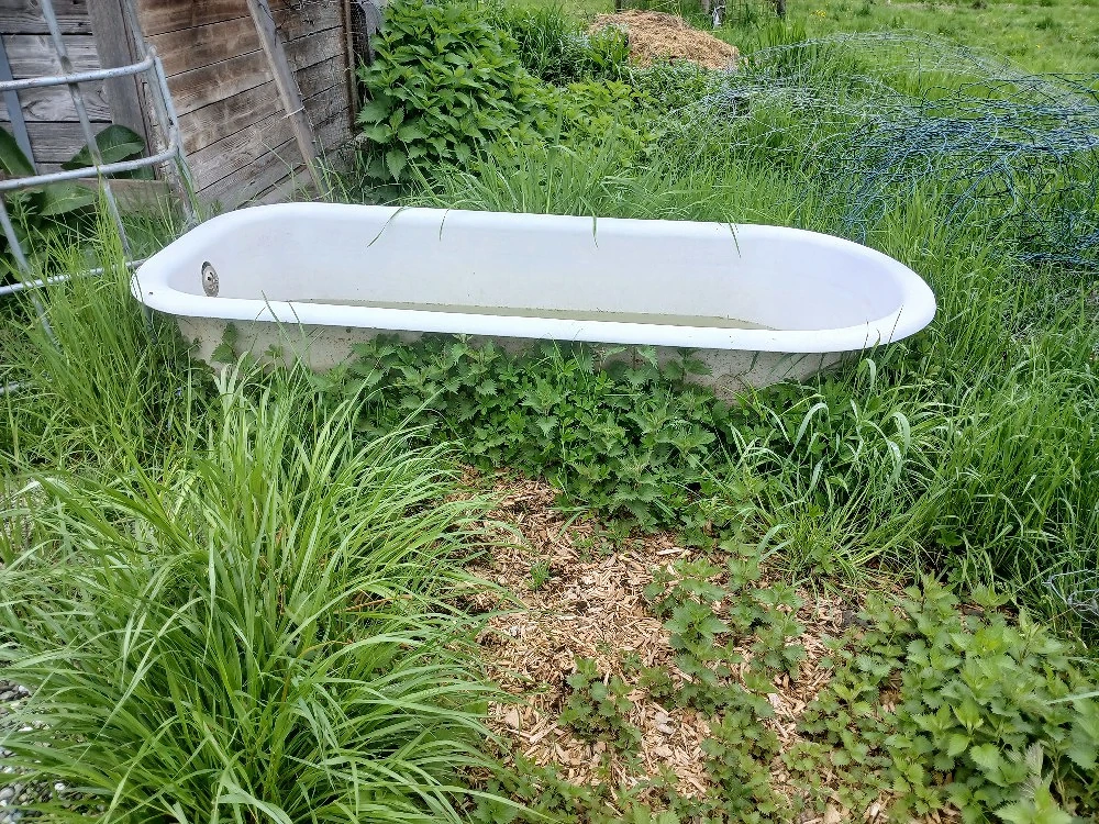 Badewanne aus Guss