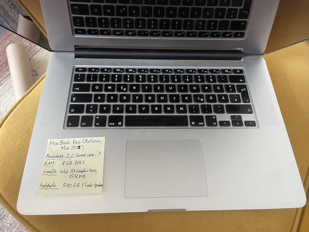 Mac Book Pro Retina mid 2012
