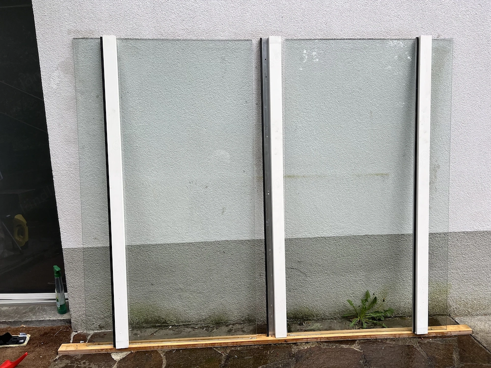 Glasvordach 2-teilig