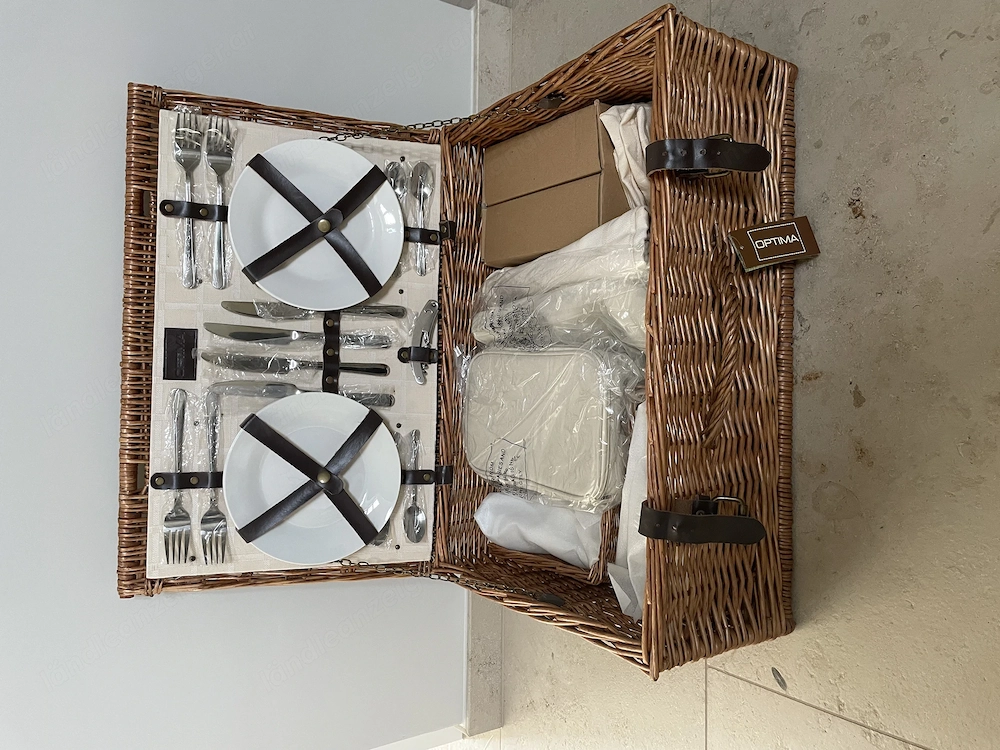 Picknickkorb für 4 Personen - NEU