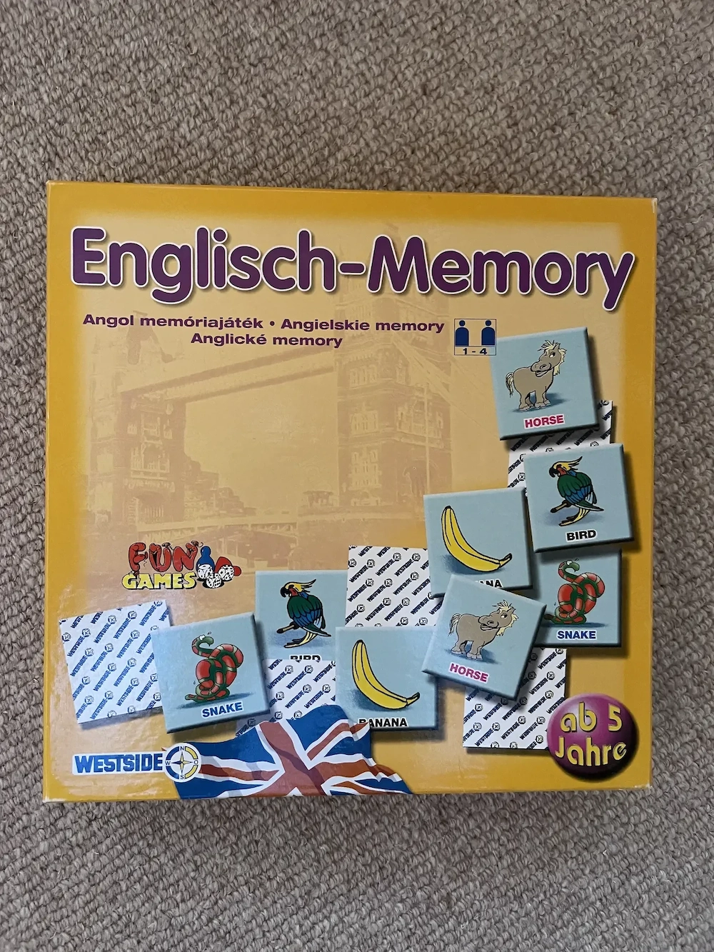 Englisch-Memory ab 5 Jahren