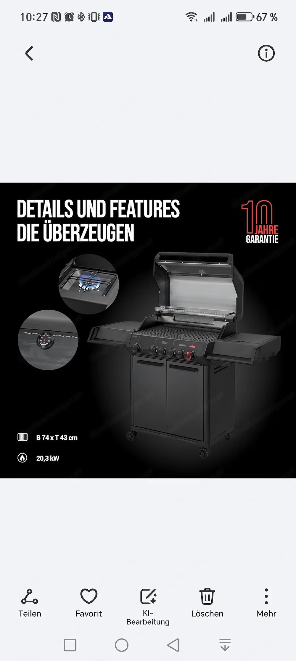 Premium Gas grill zum Superpreis
