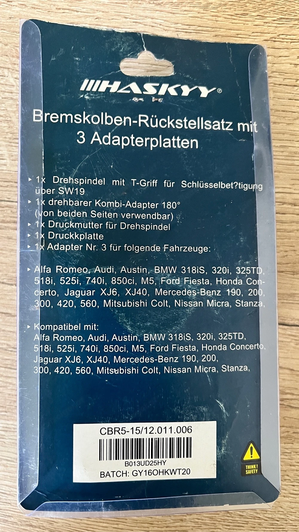 Bremskolben Werkzeug