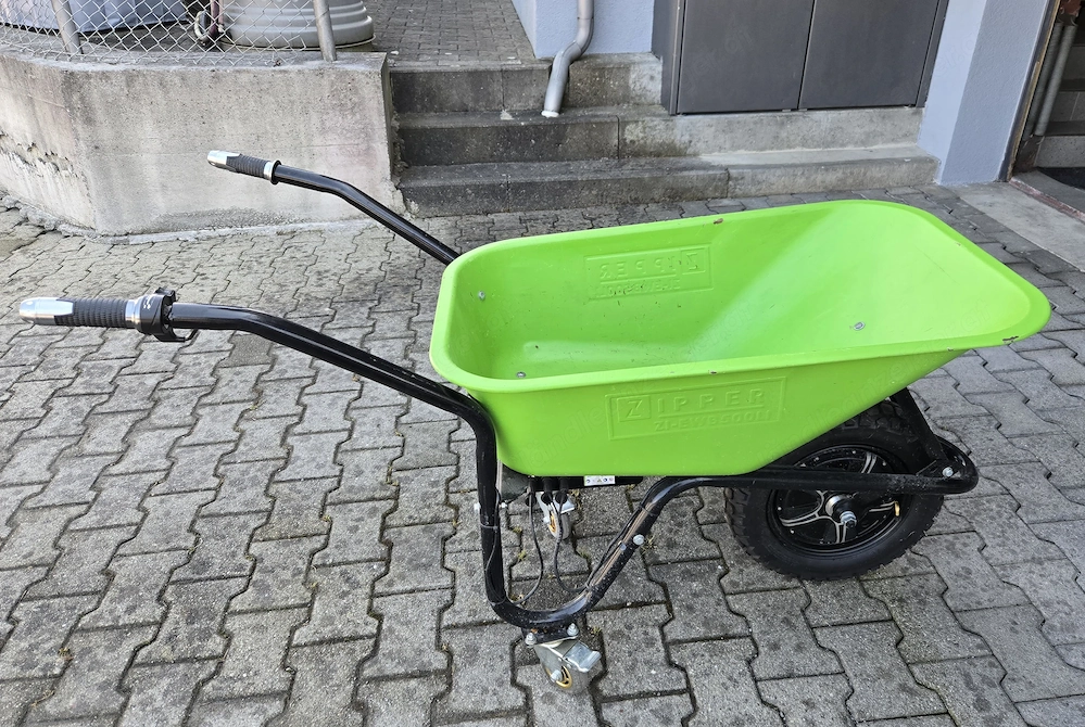Elektrische Schubkarre mit Li-Ion AKKU ZI-EWB500Li 500 Watt 40V   6 AH