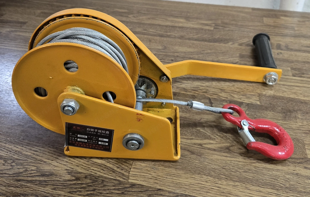 Handseilwinde, Forst Seilwinde; 544 kg (1200 LBS) Zugkraft, 15 Meter, automatisch Bremse, tragbar, m