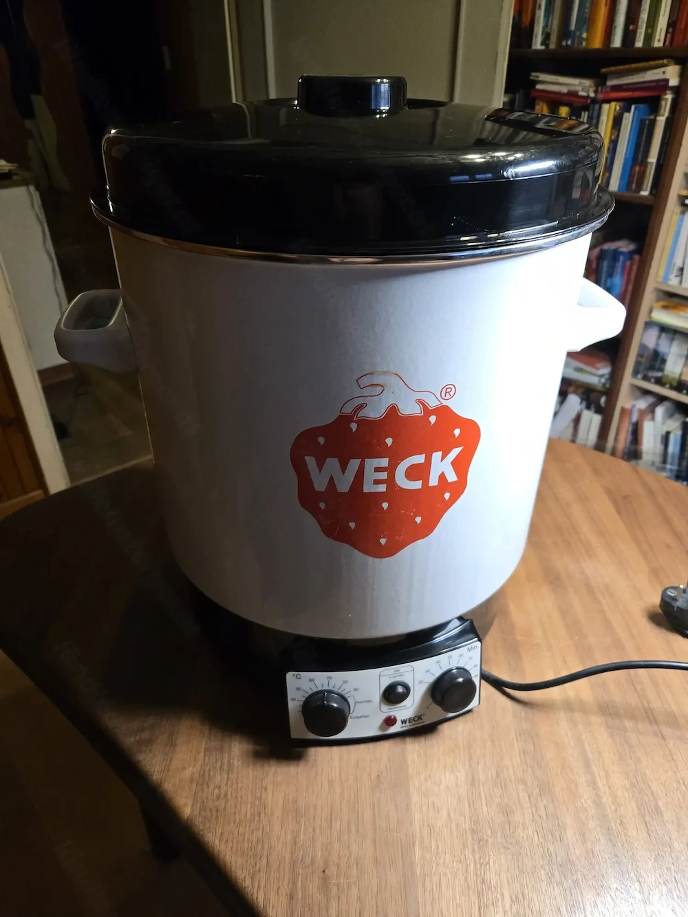 Weck Einkochautomat WAT15 Emaille mit Zeitschaltuhr & Präzisionsthermostat - 29L Einkochtopf, Glühwe