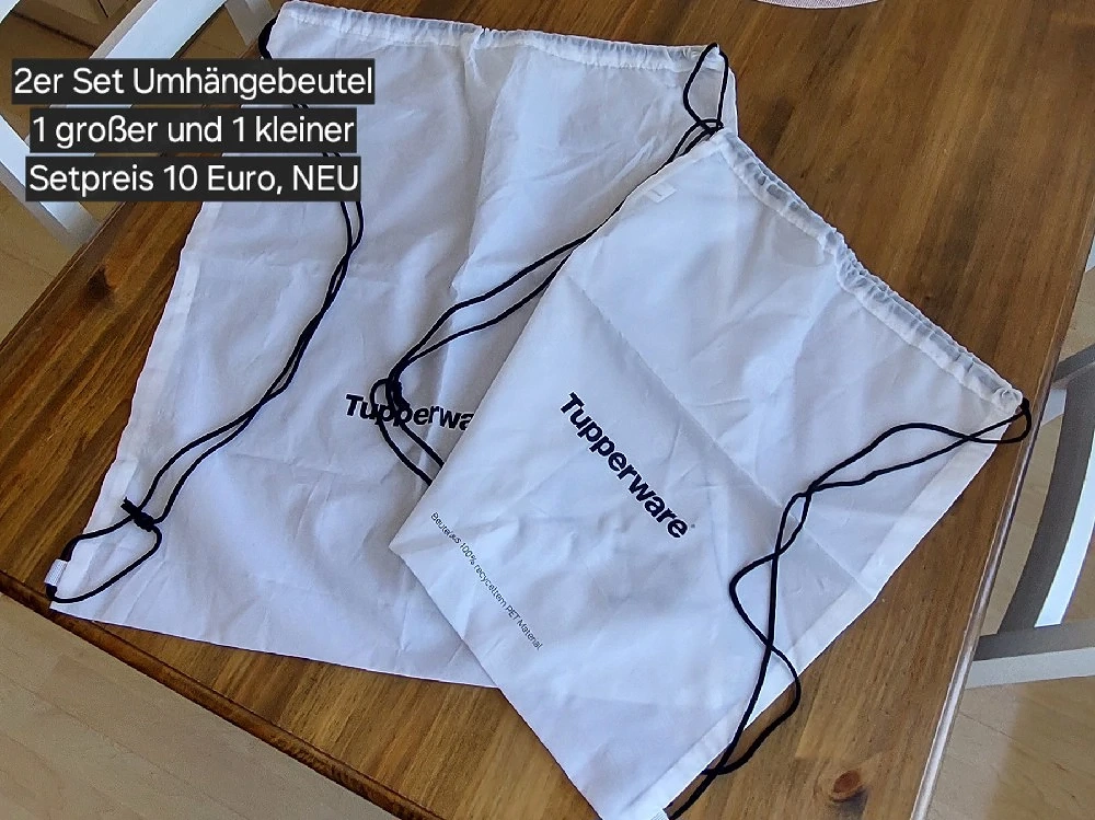2er Set Beutel Tupperware NEU