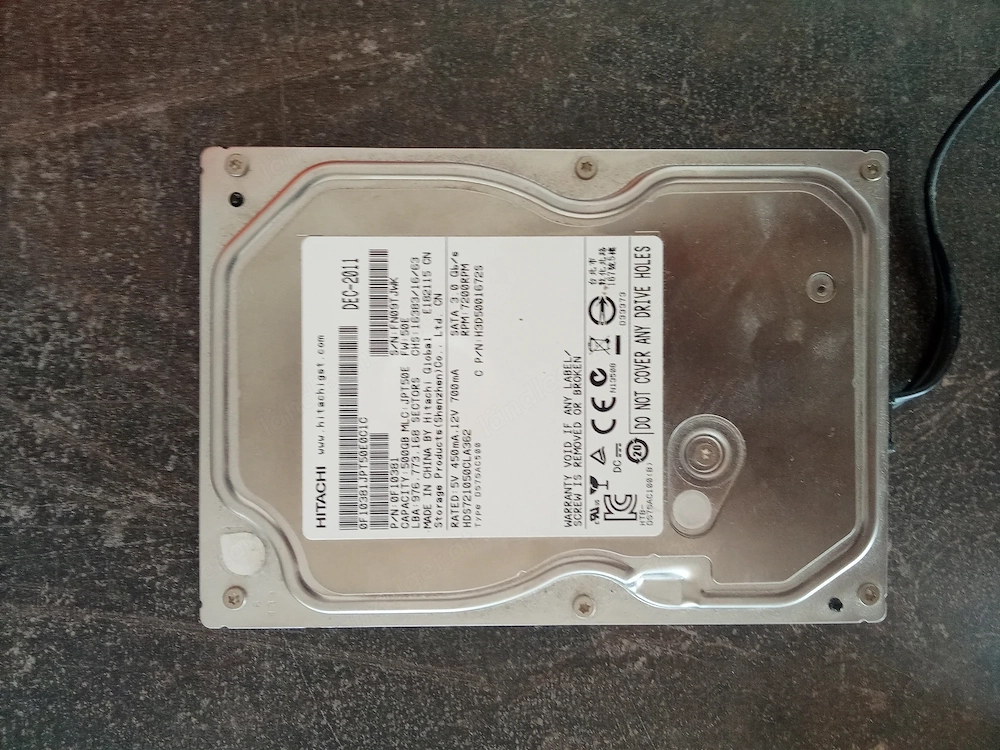 HDD Festplatte 500 GB