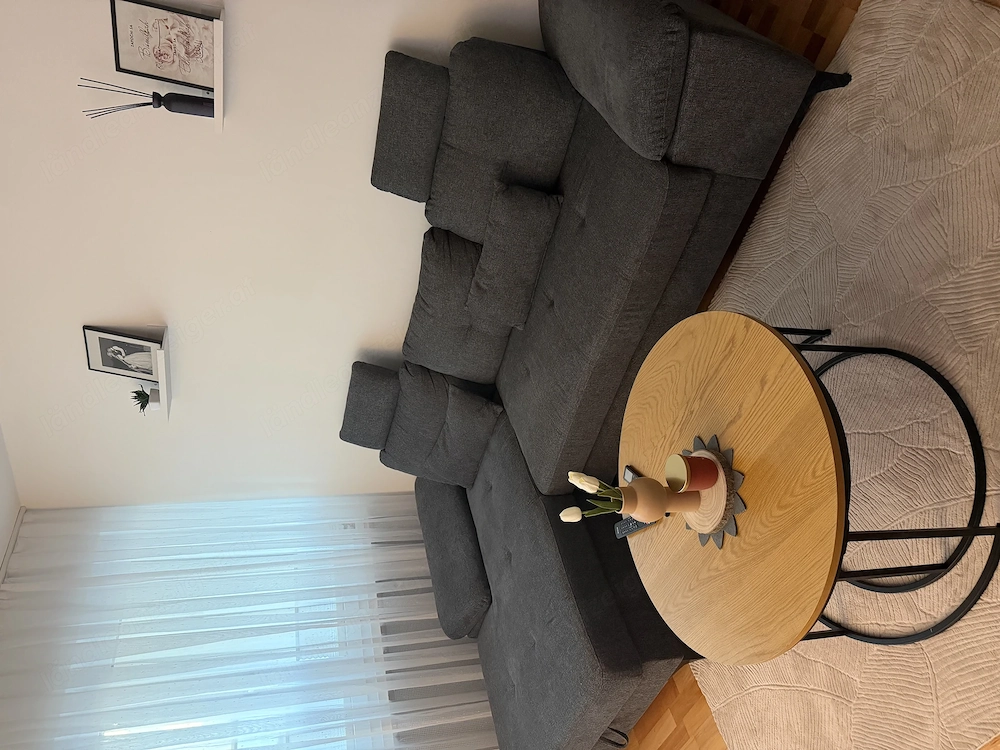 Ecksofa (anthrazit) mit schlaffunktion