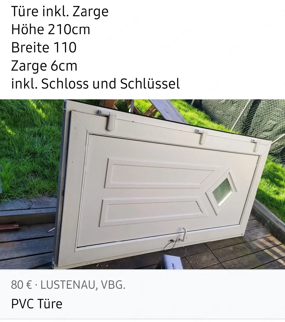 Pvc Türe weiß