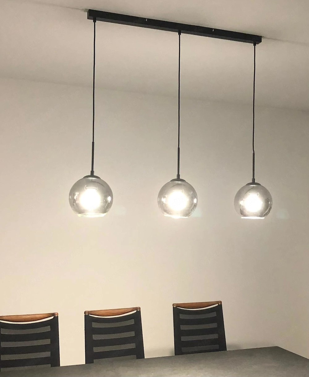 Hängelampe Glas Esstisch   Wohnzimmer