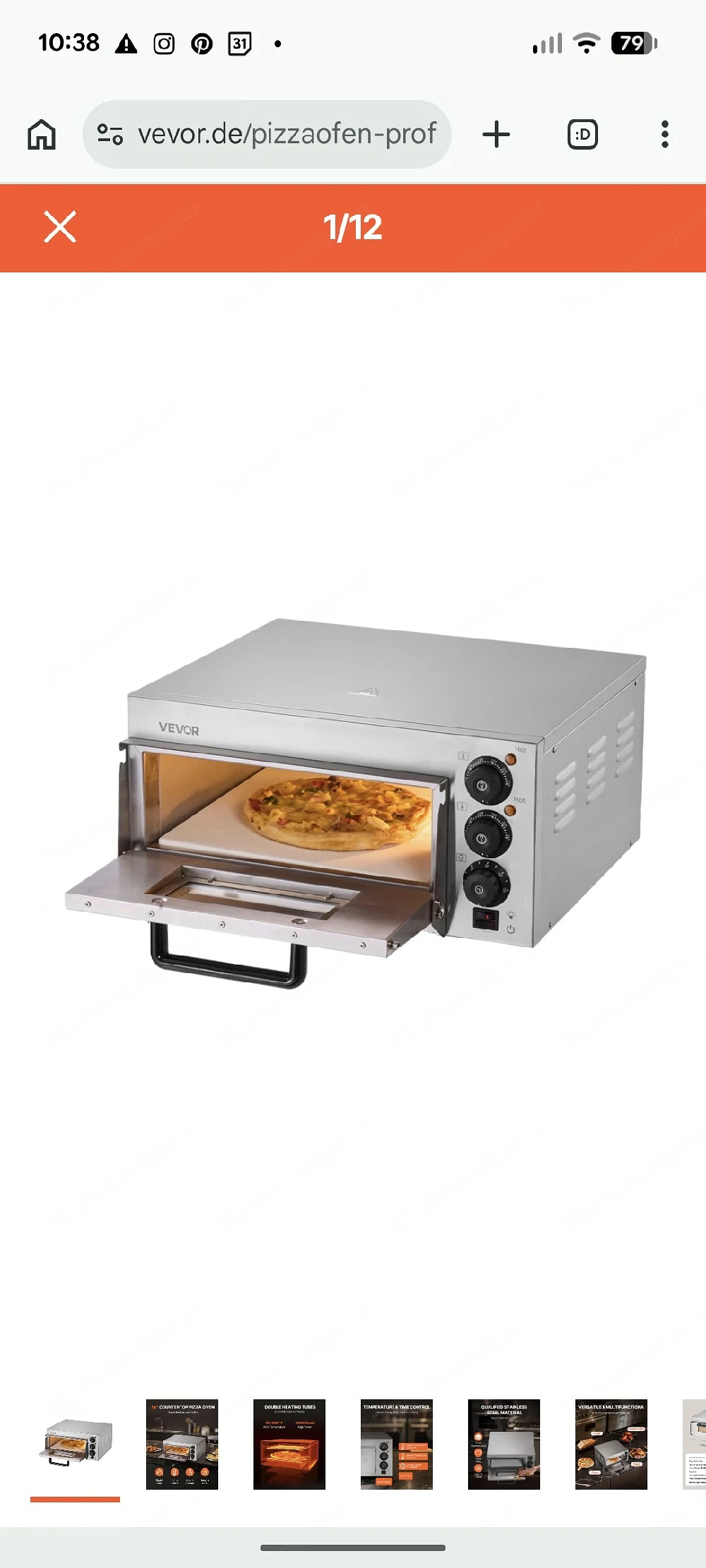 Pizza Ofen, neu original verpackt!