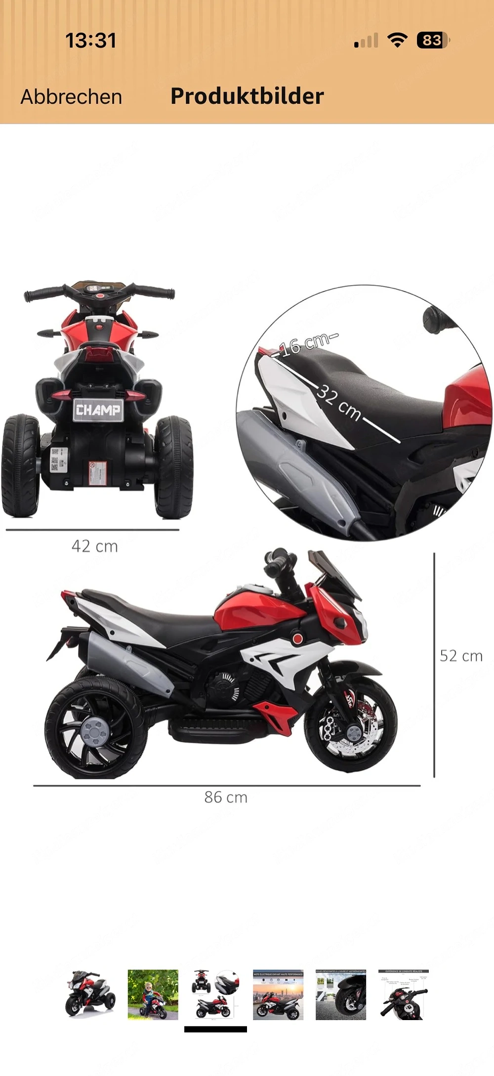 Motorrad Kinder