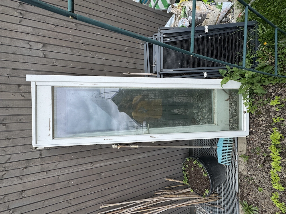 2 Glastüren fenster für Gewächshaus oä