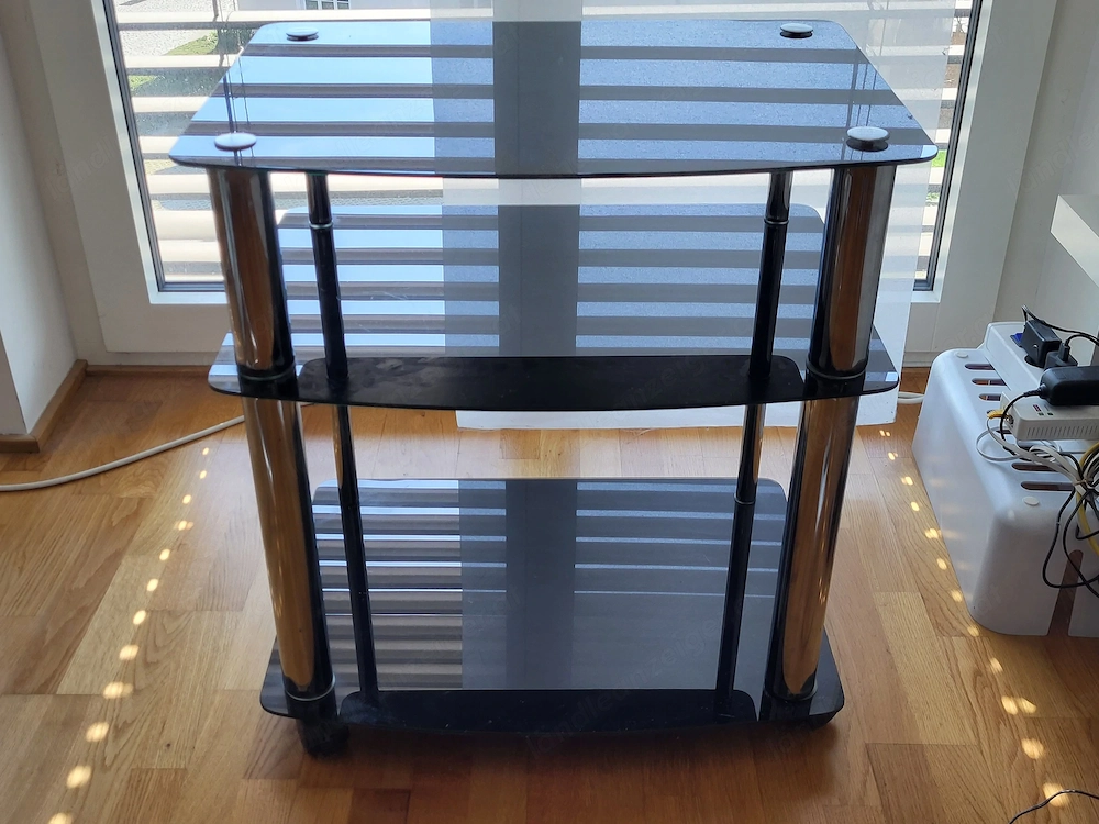 Gratis TV Glastisch schwarz für Selbstabholer