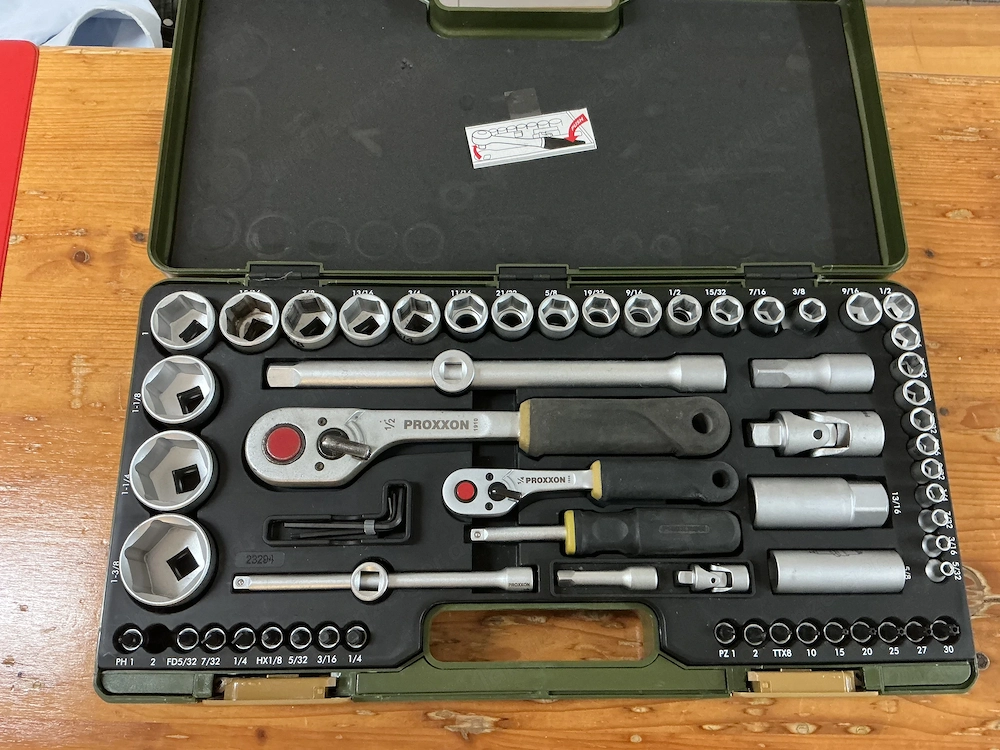 Proxxon Steckschlüsselsatz 1 4" + 1 2" - 65-teilig - kaum benutzt