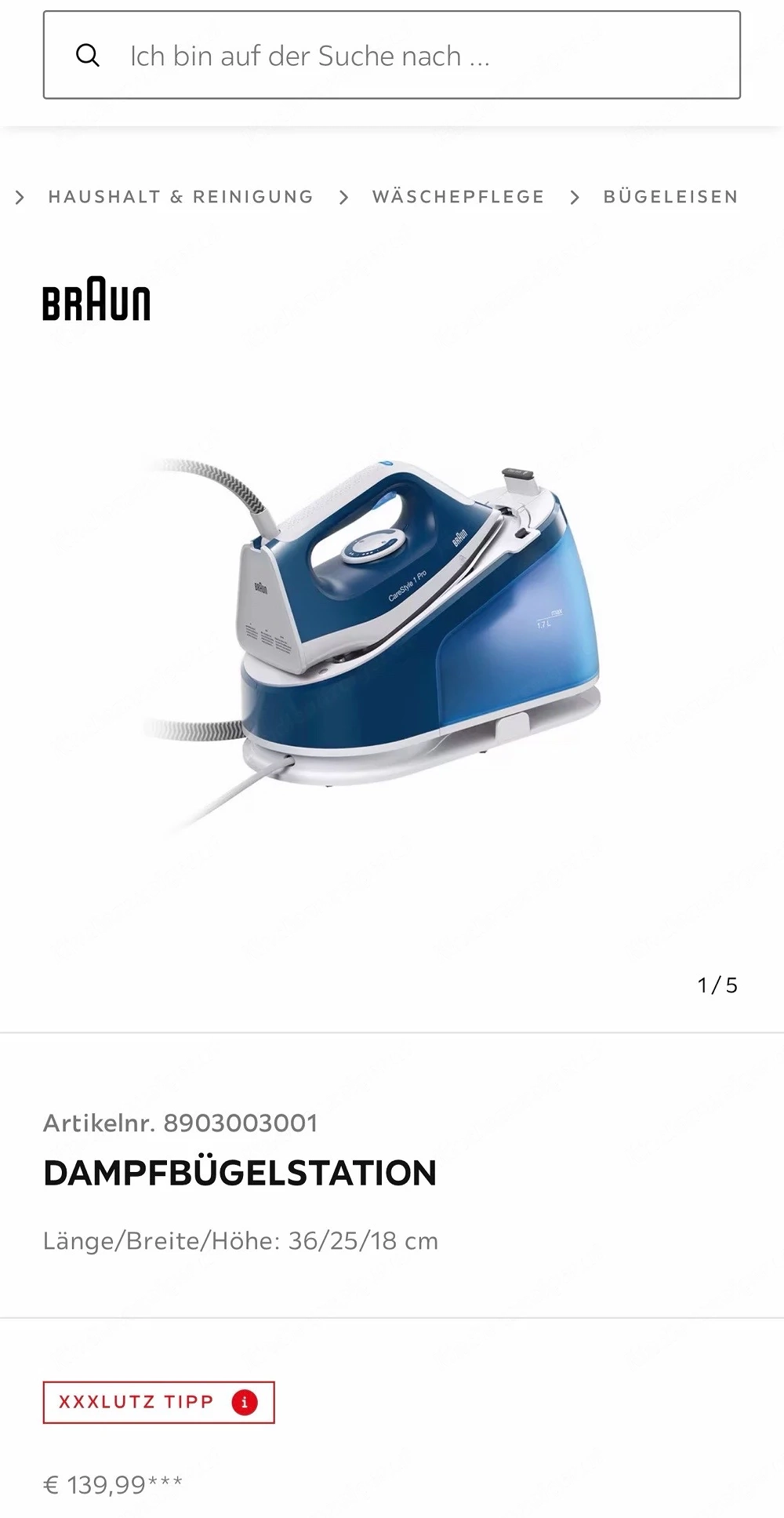 braun bügelstation wie neu 