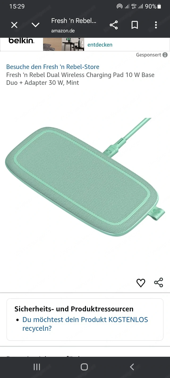 Base Duo Double Wireless Charging Pad