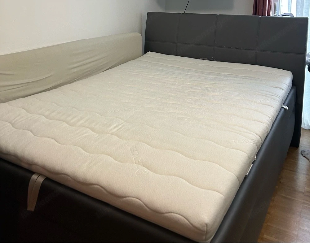 Bett 140x200 cm mit Stauraum & hochwertiger Matratze