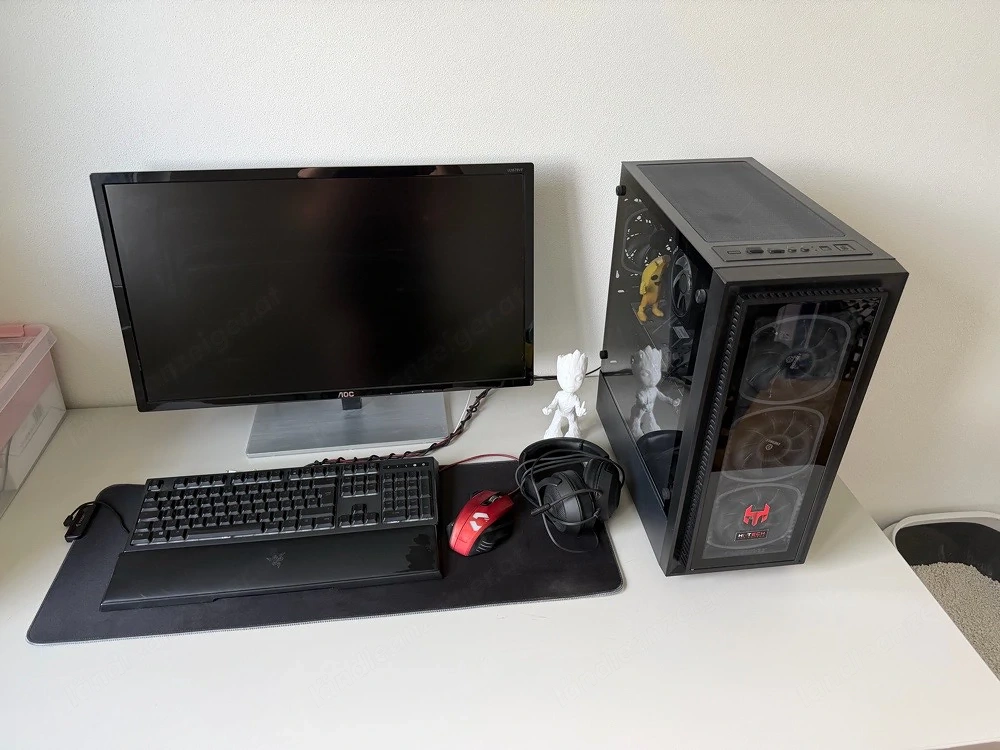 Gaming PC mit Zubehör