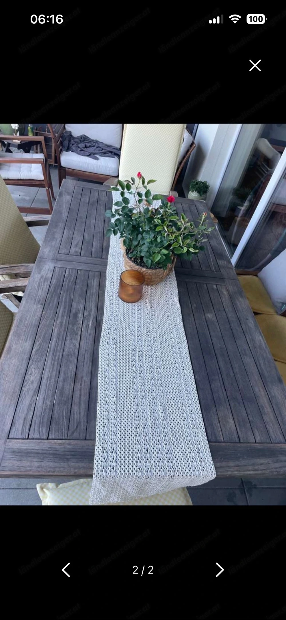 Teak Gartentisch gratis