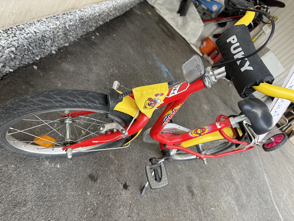 Kinderfahrrad Puki mit Rücktrittbremse. Keine Gangschaltung.
