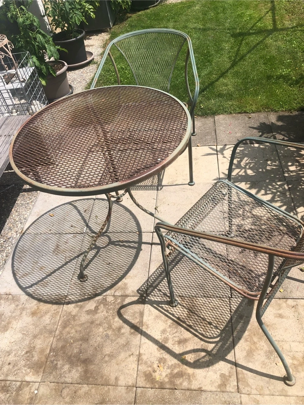 Gartenmöbel aus Metall