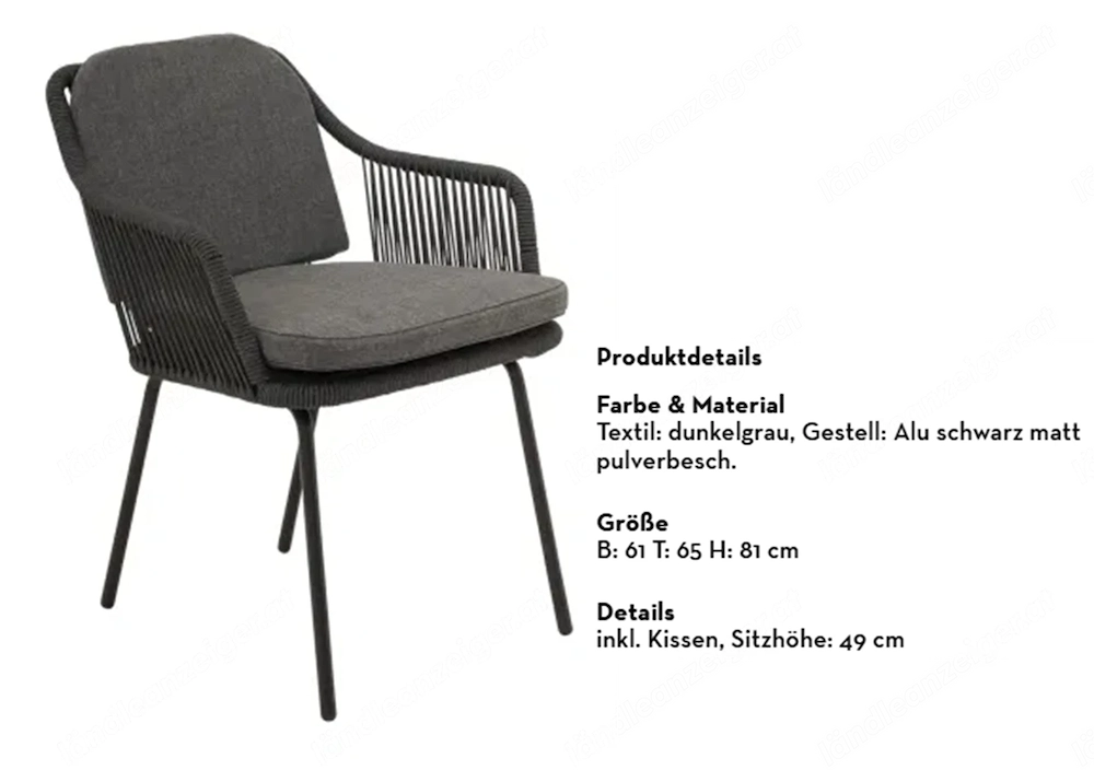 Neuwertiger Gartentisch   Terrassentisch inkl. 8 Stühle und Polster