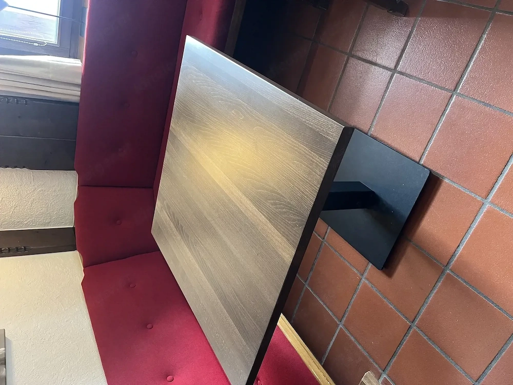 Esstische 80x80 Massivholz Buche Tabak gebeizt