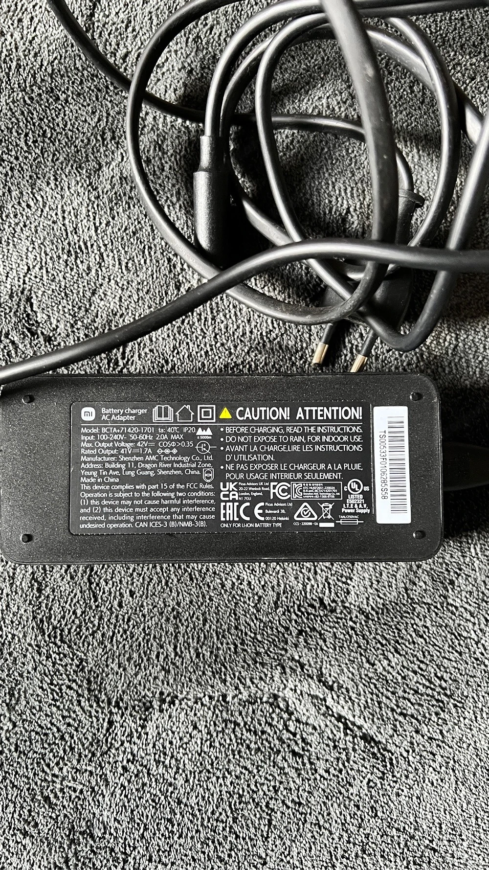 Xiaomi E Scooter Ladegerät