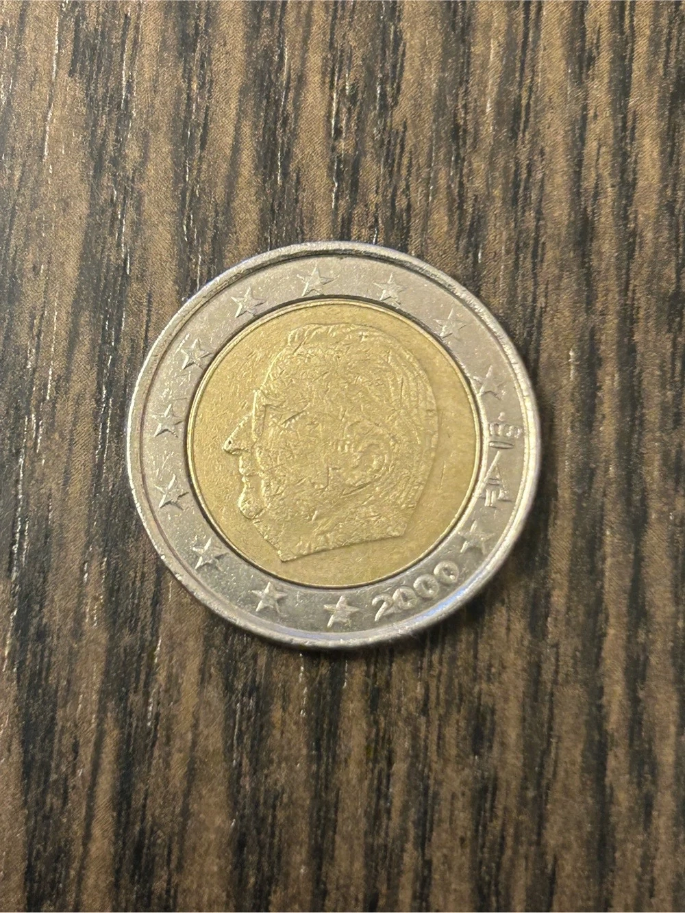 2 Euro Umlaufmünze Belgien 2000
