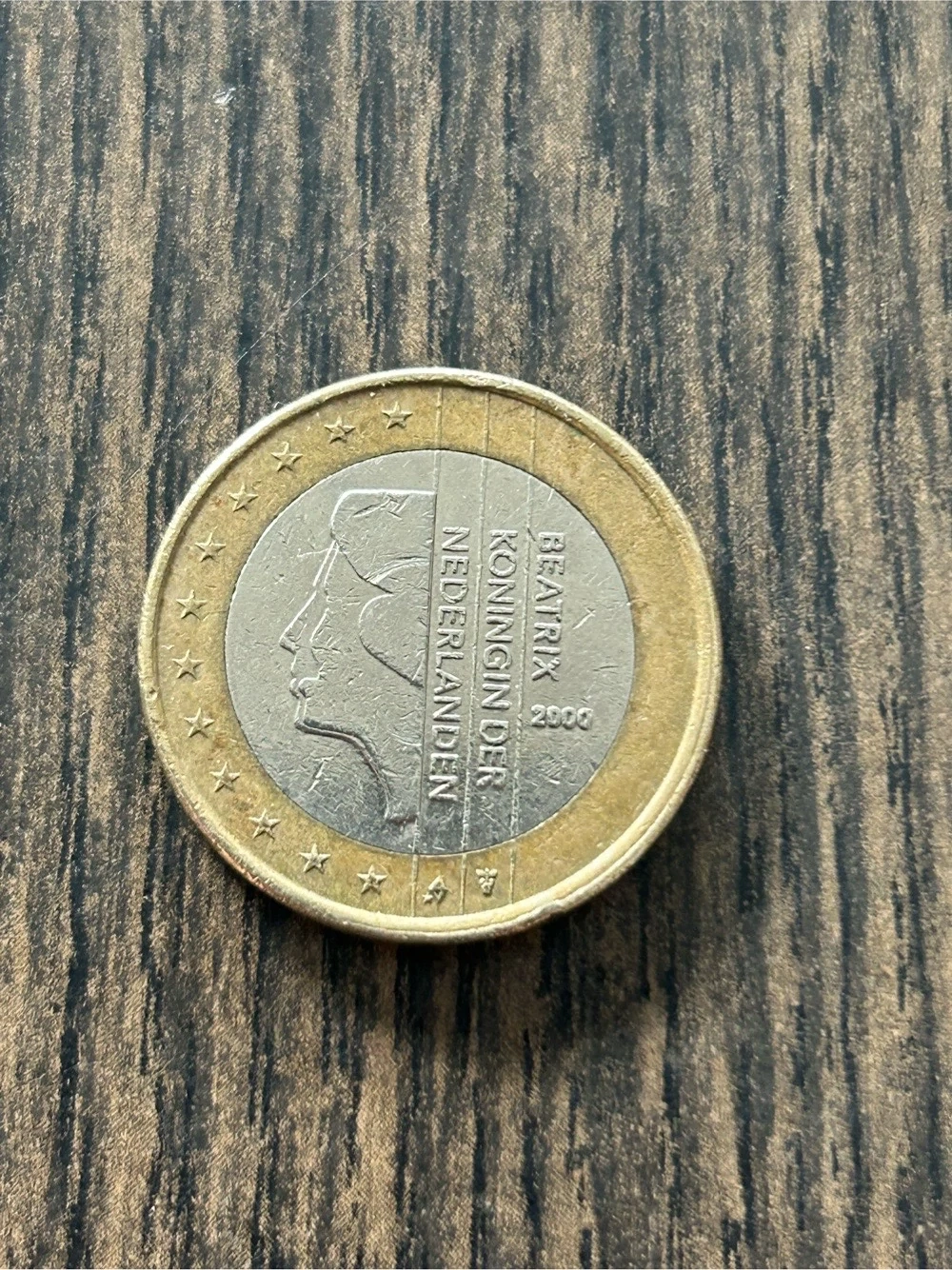 1 Euro Umlaufmünze Niederlande 2000