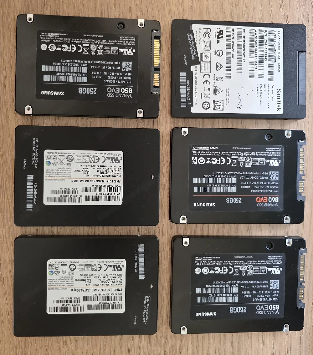 Samsung SSD Festplatten 250 GB